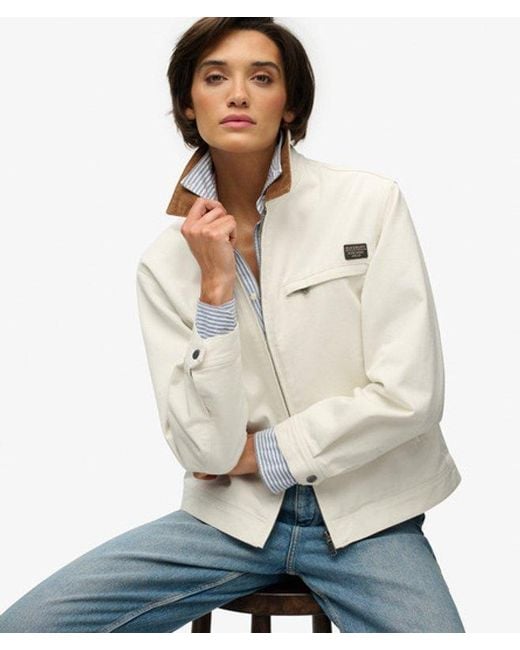 Superdry Natural & Co Cord Collar Ranch Jacket