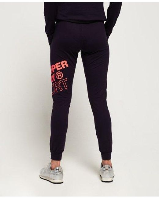 Superdry Blue Core Graphic Joggers Midnight