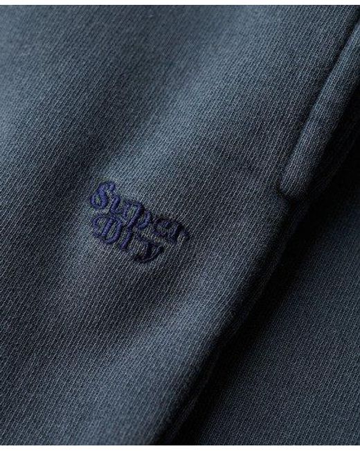 Superdry Vintage Wash Sweatshort in het Blue