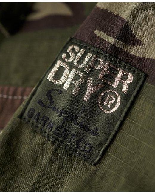 Superdry Military Overshirt in het Gray