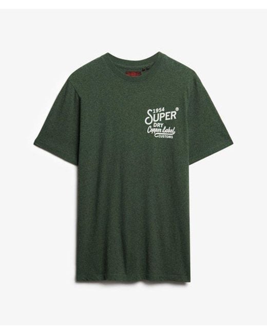Superdry Green Copper Label Relaxed T-shirt for men