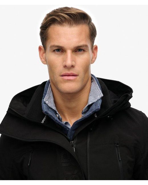 Superdry Black & Co Hooded Ultimate Embroidered Windbreaker for men