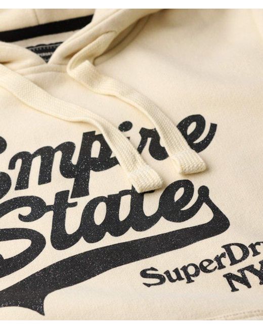 Superdry Natural & Co Graphic Logo Sparkle Hoodie