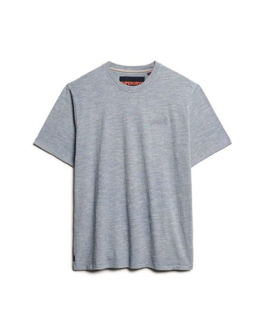 Superdry Blue & Co Loose Fit Overdyed Cotton T-shirt for men