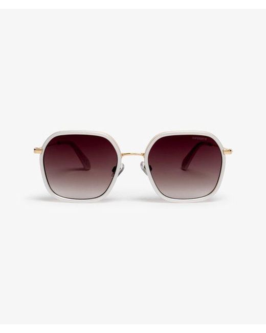 Femme Lunettes De Soleil Carrées En Métal Taille: 1Taille Superdry en coloris Purple