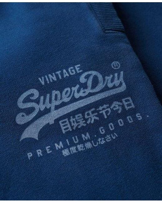 Superdry Klassieke Heritage joggingbroek Met Vintage Logo in het Blue voor heren