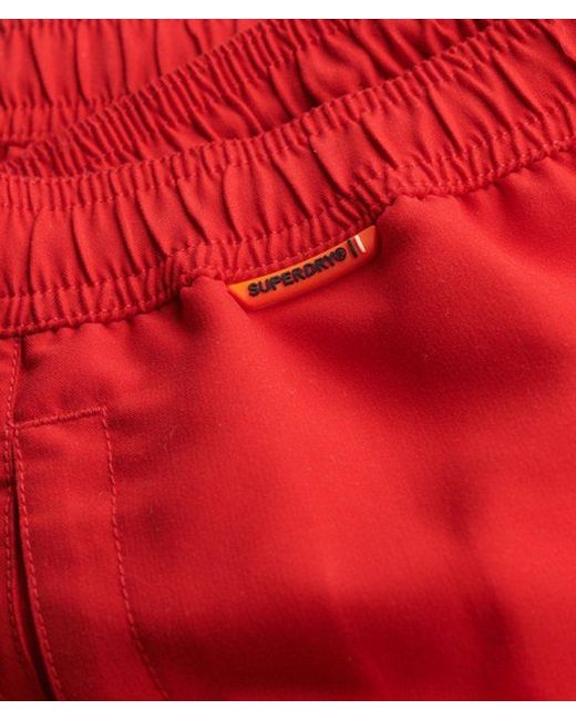 Homme Short De Bain Essential 40Cm Taille Superdry pour homme en coloris Red