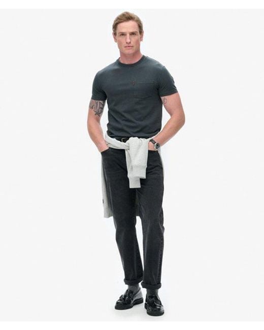 Superdry Gray & Co Essential Washed Pocket T-shirt for men