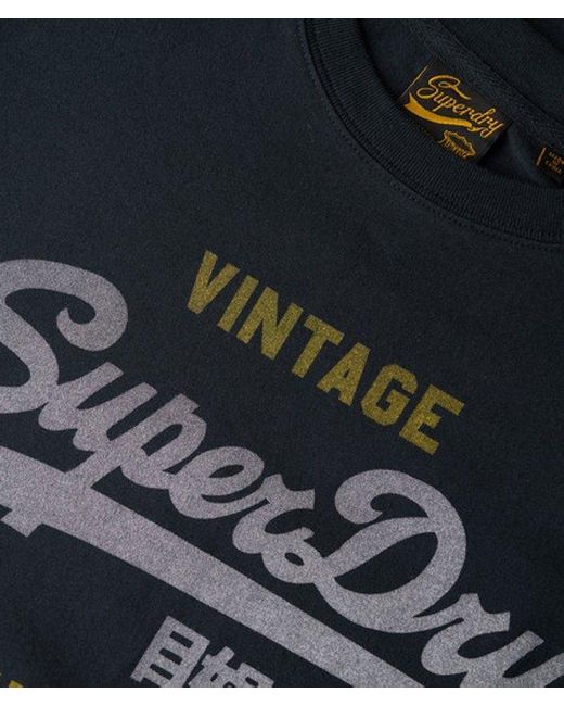 Superdry Black & Co Vintage Logo Heritage Relaxed T-shirt for men