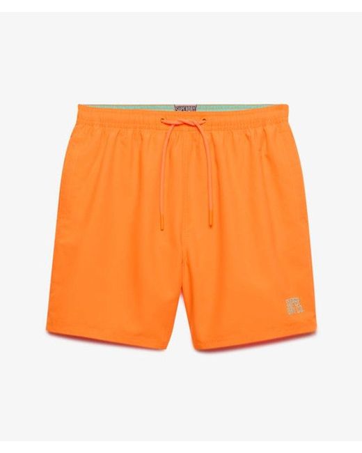 Superdry Orange & Co Essential 16-inch Swim Shorts for men