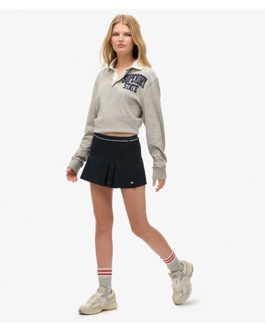 Superdry Tennisrok in het Blue