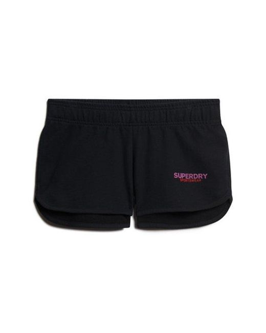 Superdry Black & Co Sportswear Logo Racer Shorts