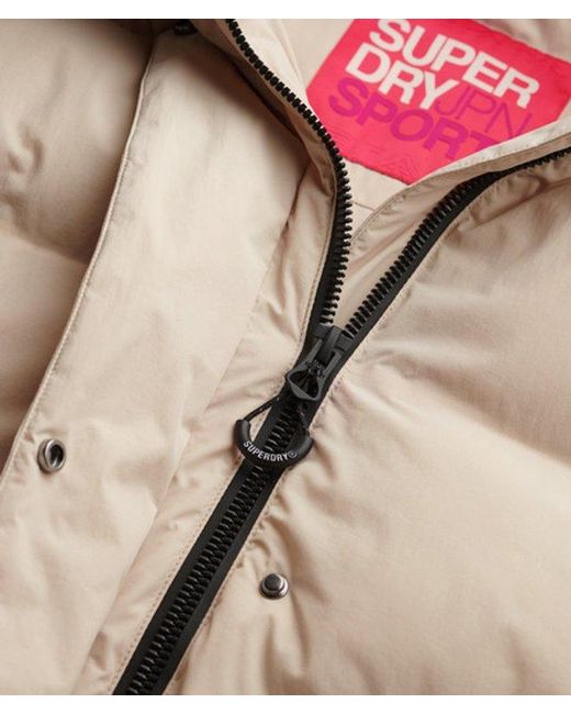 Superdry White & Co Hooded Long Puffer Jacket