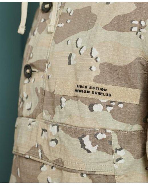 Superdry Green Rookie Overhead Jacket Desert Camo for men