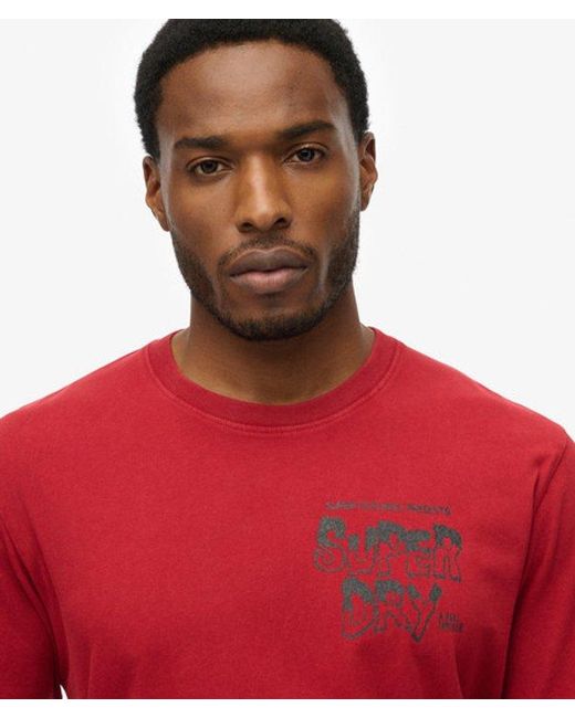 Superdry Red & Co B-movie Graphic Loose T-shirt for men