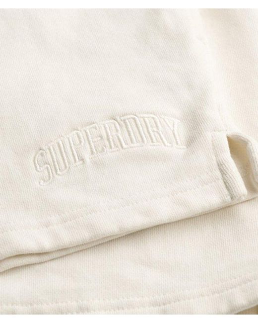 Superdry White & Co Athletic Essentials Tonal Embroidered Shorts
