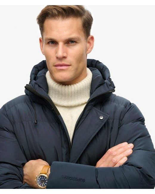 Doudoune à capuche sports Superdry pour homme en coloris Blue