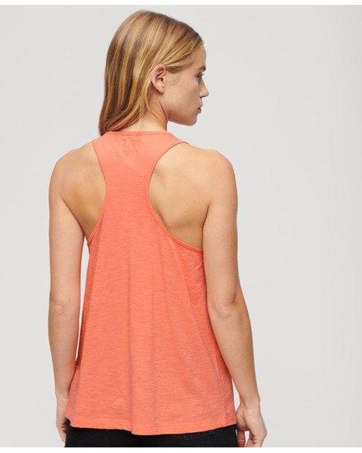 Superdry Orange Jersey Lace Vest