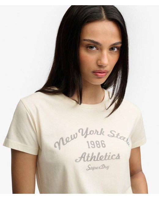 Superdry White & Co Athletic Essentials Fitted Graphic T-shirt