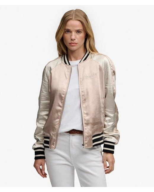 Superdry Natural & Co Suikajan Embroidered Bomber Jacket