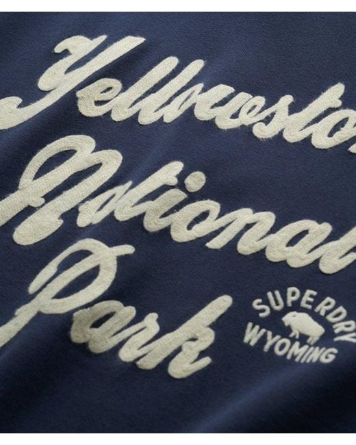 Superdry Blue Lo-Fi Outdoor Loose Sweatshirt
