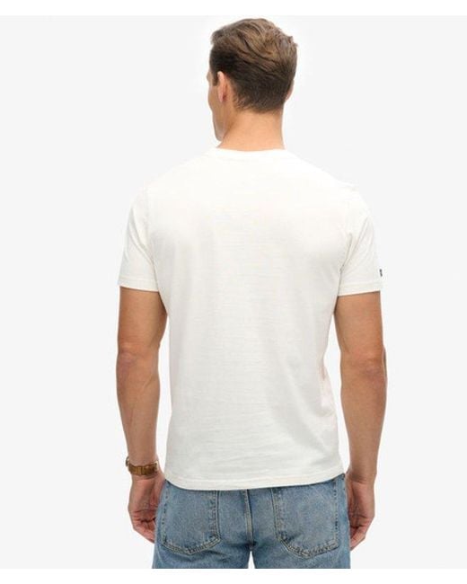Superdry Pink & Co Neon Vintage Logo Graphic T-shirt for men