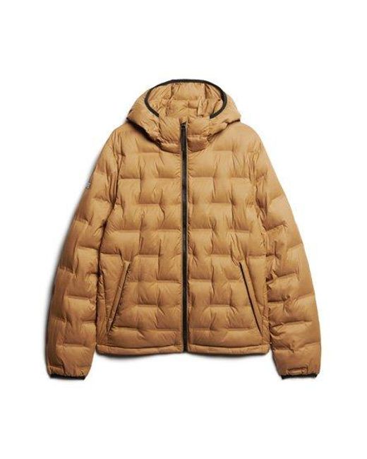 Superdry Natural Short Quilted Puffer Jacket for men