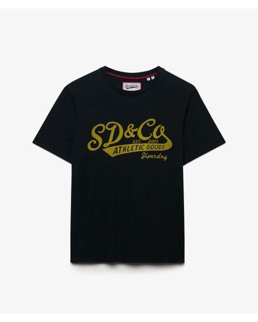 Superdry Vintage Script T-shirt in het Black voor heren