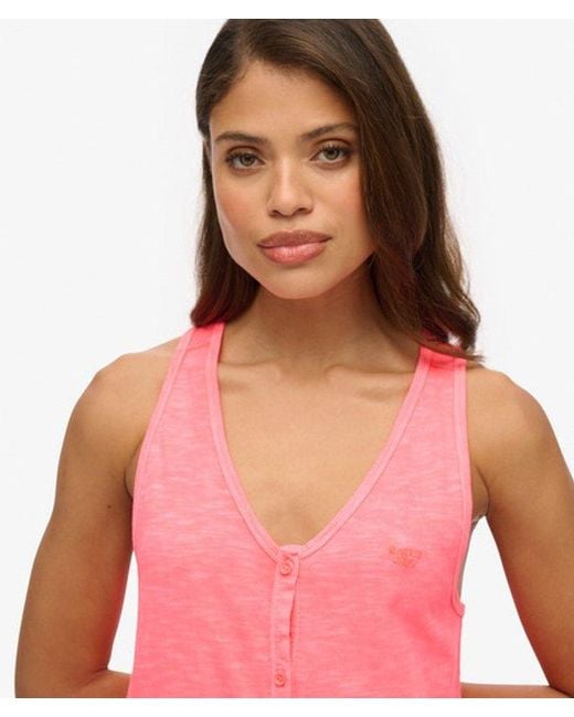 Superdry Pink & Co Beach Jersey Midi Dress