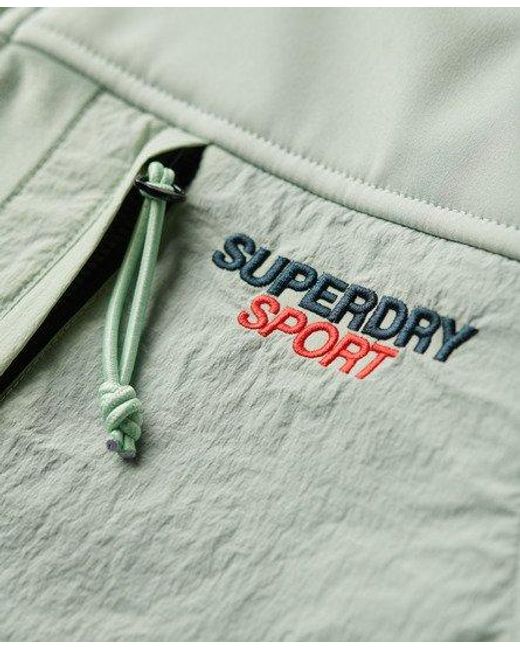 Superdry Green Ladies Classic Embroidered Hybrid Trekker Jacket