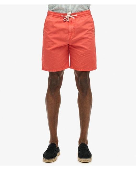 Superdry Red Essentials Walk Shorts for men