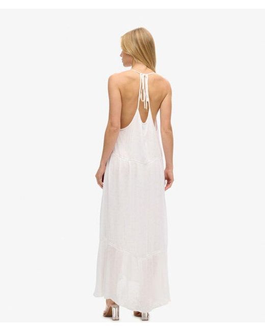Superdry White & Co Lace Trim Maxi Dress