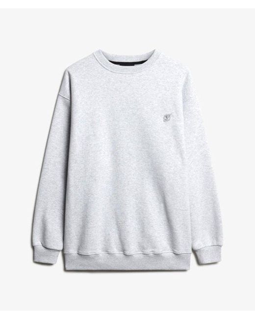 Superdry White & Co Oversized Crew Sweatshirt for men