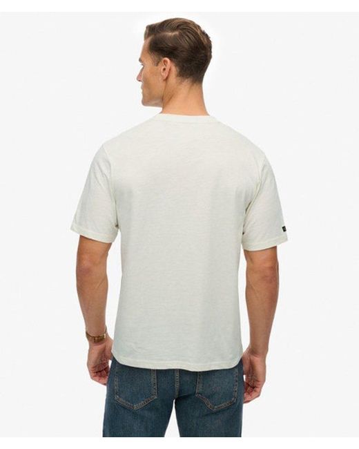 Superdry Gray & Co Campaign Souvenir Loose T-shirt for men