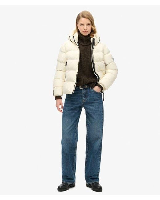 Superdry White & Co Hooded Sports Puffer Jacket