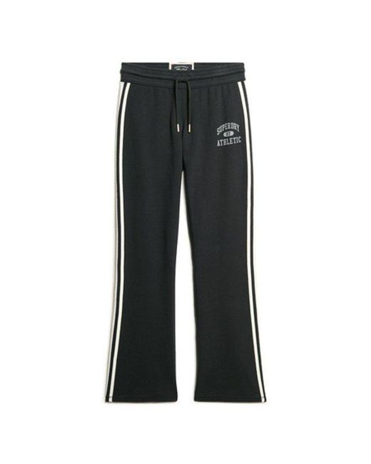 Superdry Blue & Co Athletic Essentials Stripe Flare jogger