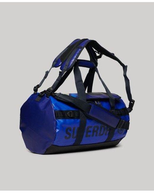 Superdry Blue Tarp Barrel Bag