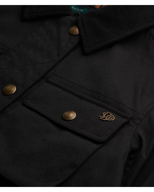 Superdry Black Wax Jacket