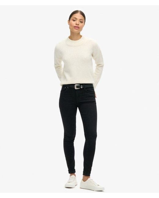 Superdry Natural Essential Mock Neck Jumper