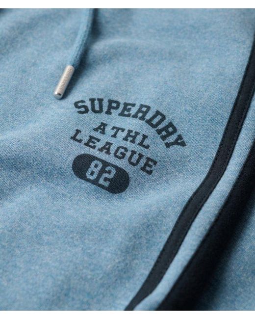 Superdry Blue & Co Athletic Essentials Stripe Flare joggers