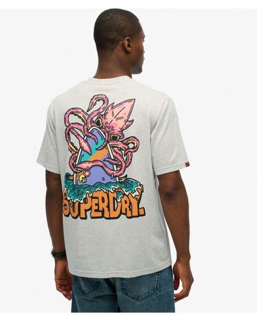 Superdry Gray & Co Outdoor Narrative Loose T-shirt for men