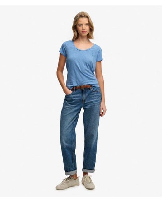 Superdry Blue & Co Studios Scoop Neck T-shirt