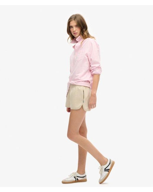 Superdry Pink & Co Sports Tech Racer Shorts
