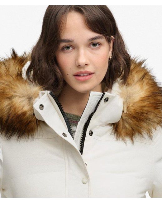 Superdry Gray Everest Hooded Bomber Jacket