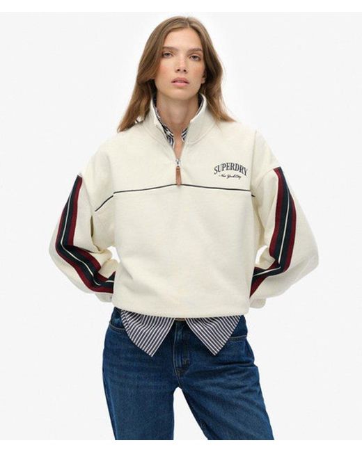 Superdry Natural & Co Country Club Tape Henley Jumper