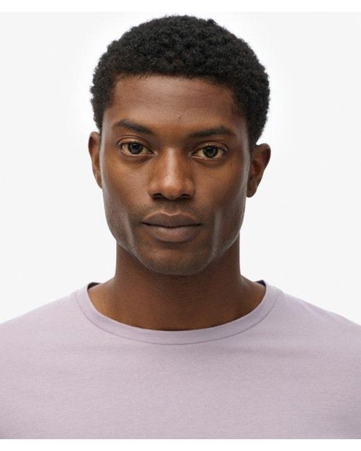 Superdry Purple Classic Essential T-shirt for men