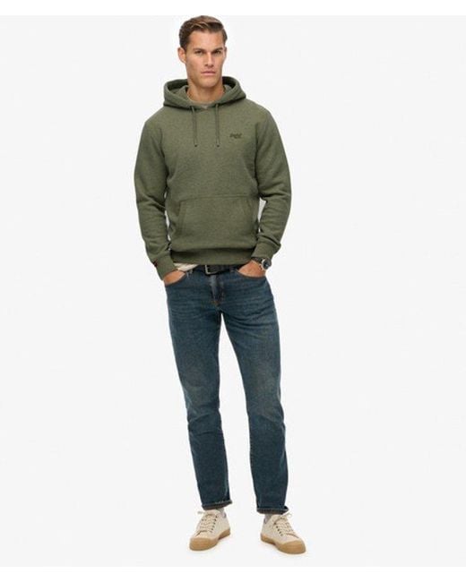 Superdry Essential Logo Hoodie in het Green voor heren