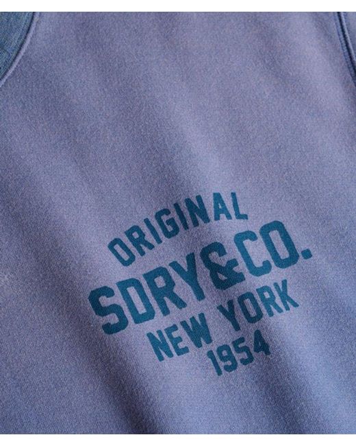 Superdry Blue & Co Block Text Crew Neck Sweatshirt for men