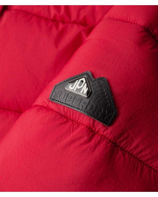 Superdry Red Hooded Mid Layer Short Jacket