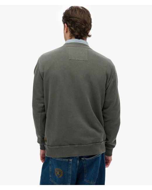 Superdry Gray & Co Vintage Athletic Crew Sweatshirt for men